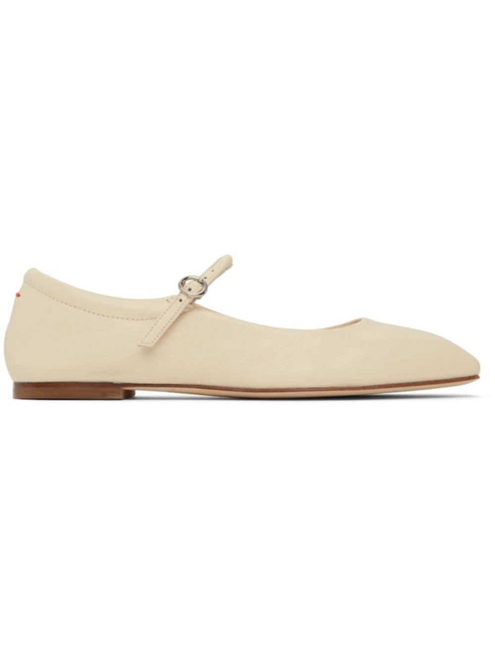 New AEYDE Uma Leather Mary-Jane Ballerina Flats
